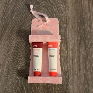 NYC Glazed Lip Balm Duo - Black Cherry & Strawberry